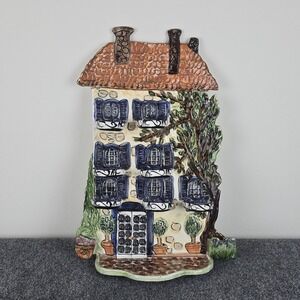 Heather Goldminc Blue Sky Clayworks Wall-Plaque Candle House "14×20" Signed 2000